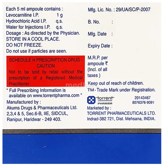 carnisure injection 5 ml